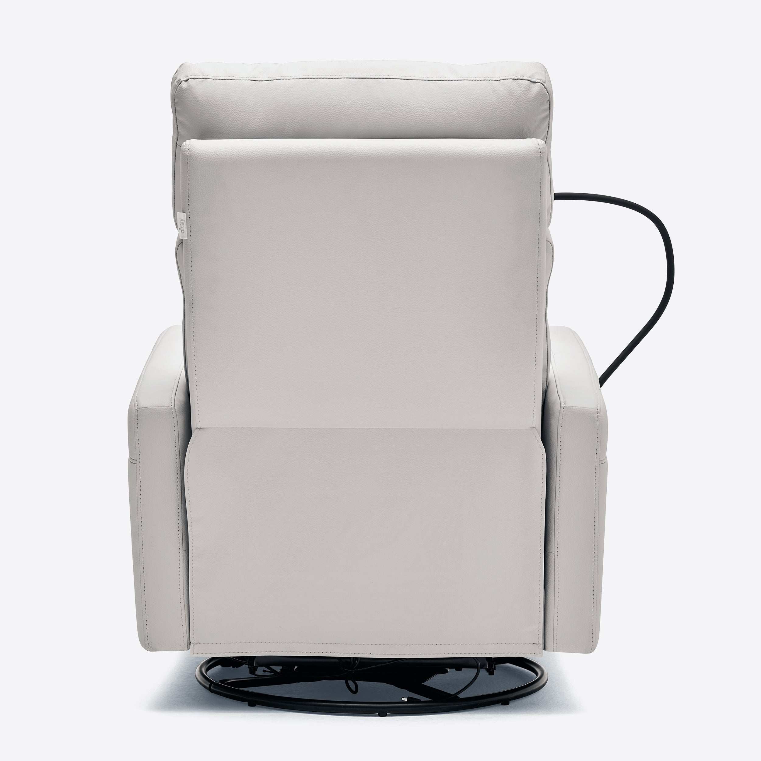 Airsky Power Swivel Glider Recliner Leather Nursery Rocker Chair With Phone Holder
