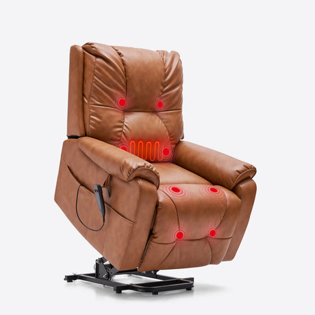 AIRSKY Power Lift Recliner Chair Heated and Massage Sofas With Side Pockets P3