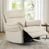 top-grain leather recliner chair for living room