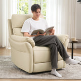 Airsky Top-Grain Leather Genuine Leather Ergonomic Recliner Chair for Adults