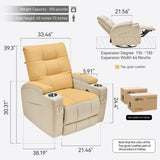 Manual Swivel Rocking Recliner Nursing Breastfeeding Chair For Mom