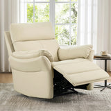 top-grain leather recliner chair for living room