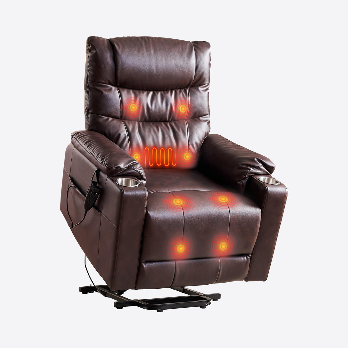 Power Lift Recliner Chair Assist Recliner with Massage and Heat