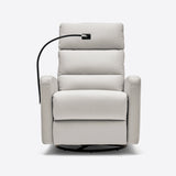 Front view of Airsky Recliner in premium leather, ergonomic design for living room comfort