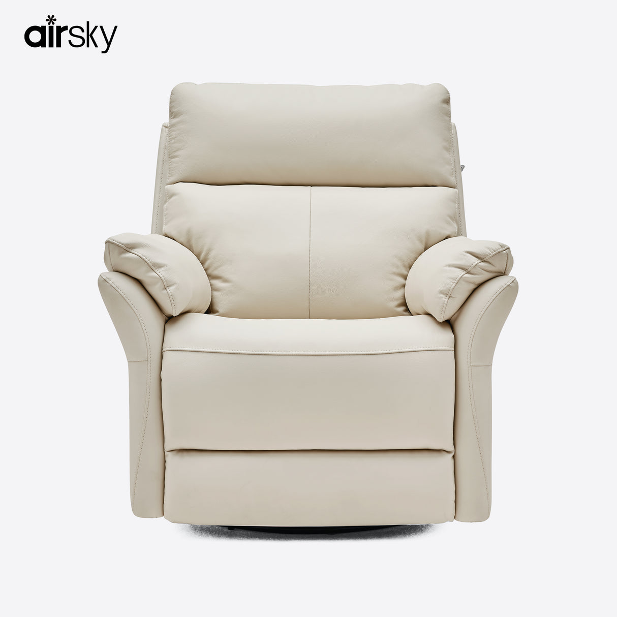 Airsky Recliner Chair Top-Grain Leather Genuine Leather Ergonomic Armchair Sofa for Adults R1