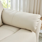 top-grain leather armchair recliner