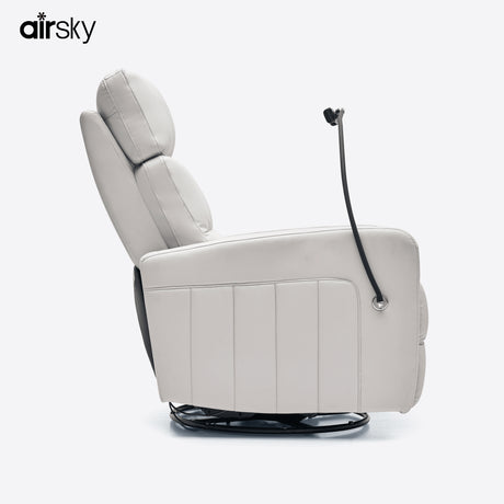 Airsky Recliner chair partially reclined, showing adjustable backrest and footrest for relaxation
