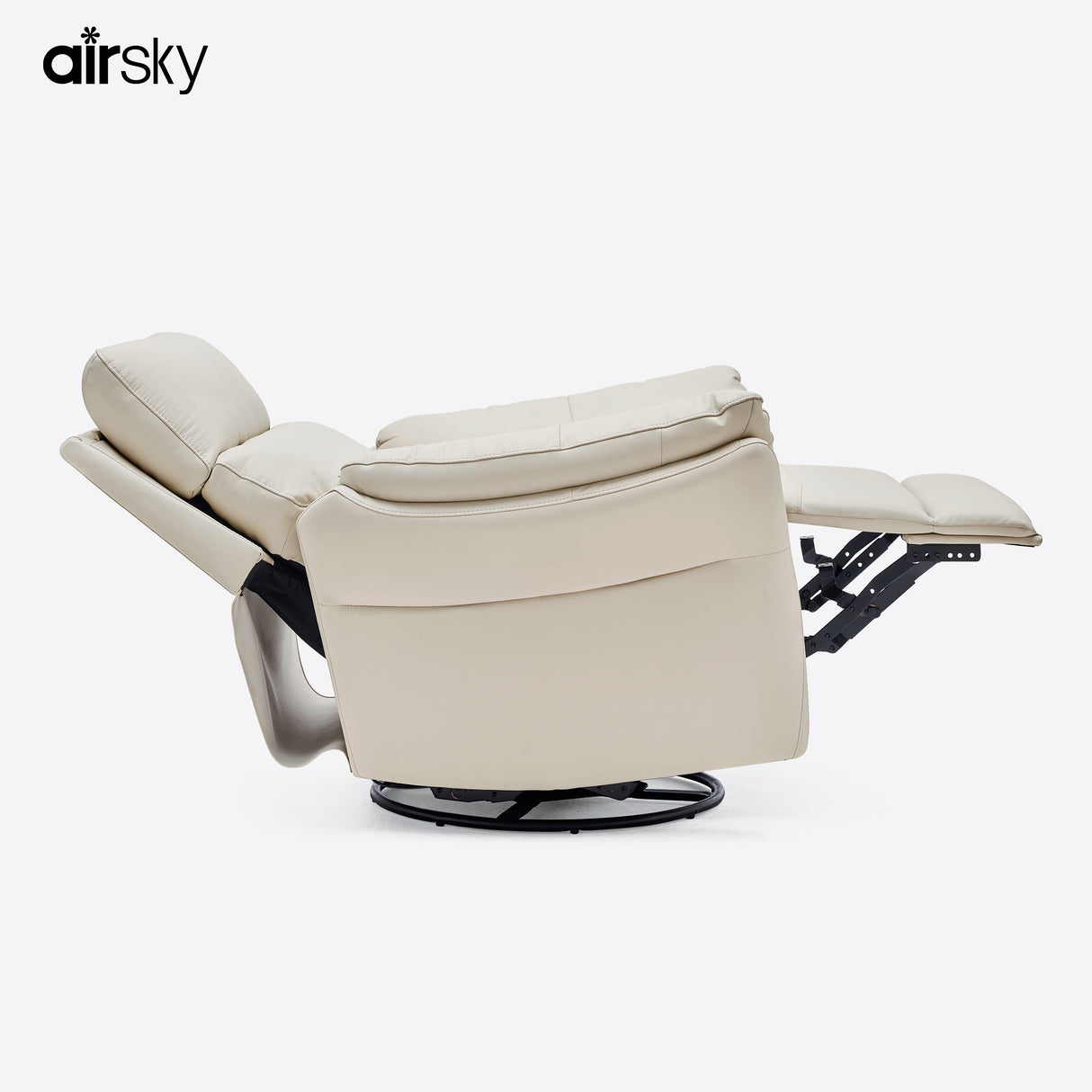 backrest adjust between 110° and 135°