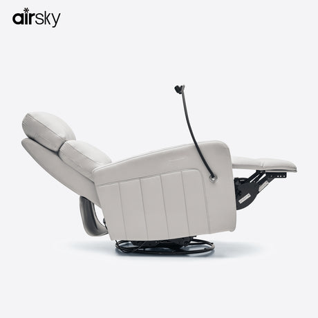Airsky 0 gravity Recliner chair fully reclined position, perfect for resting, reading, or nursing