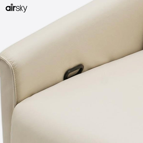 Airsky Manual Genuine Leather Recliner Chair with 4 Stagrage Pockets R3