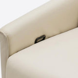 Airsky Manual Genuine Leather Recliner Chair with 4 Stagrage Pockets R3