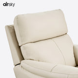 top-grain leather armchair recliner
