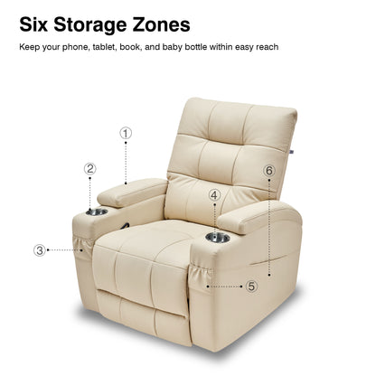 Airsky Swival Rocking Recliner Nursing Breastfeeding Chair For Mom