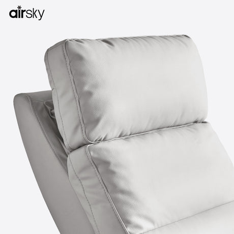 Airsky Recliner soft padded headrest detail, offering ergonomic neck and back support